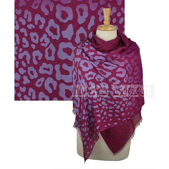 GUCCI SCARF LEOPARD GG GUCCISSIMA LOGO SIGNATURE PRINT MODAL 75" x 27.5" - Picture 1 of 9